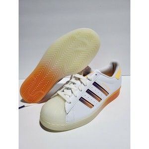 New Adidas Originals Superstar Women's Size 6 White Colorful GOLD [GW4908]